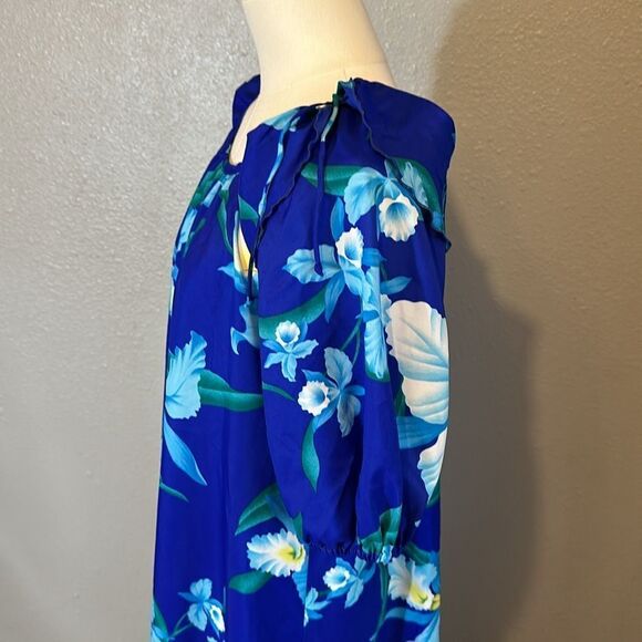 Vintage Ja-na of Hawaii women’s floral maxi dress with pocket size 10 - Picture 4 of 12